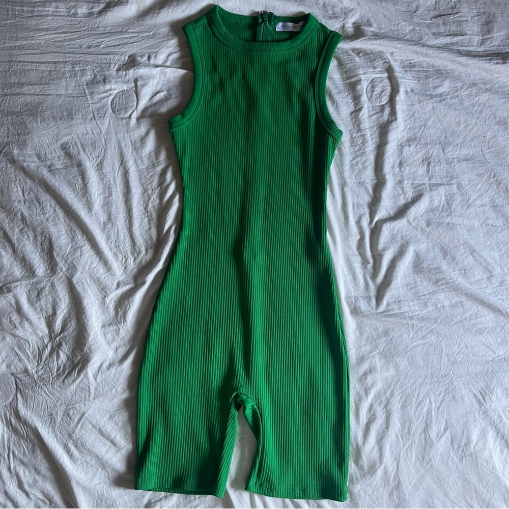 Vibrant Green Sleeveless Bodysuit